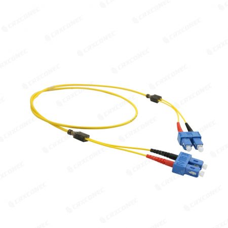 Kabel patch cord serat optik duplex SM SC-SC